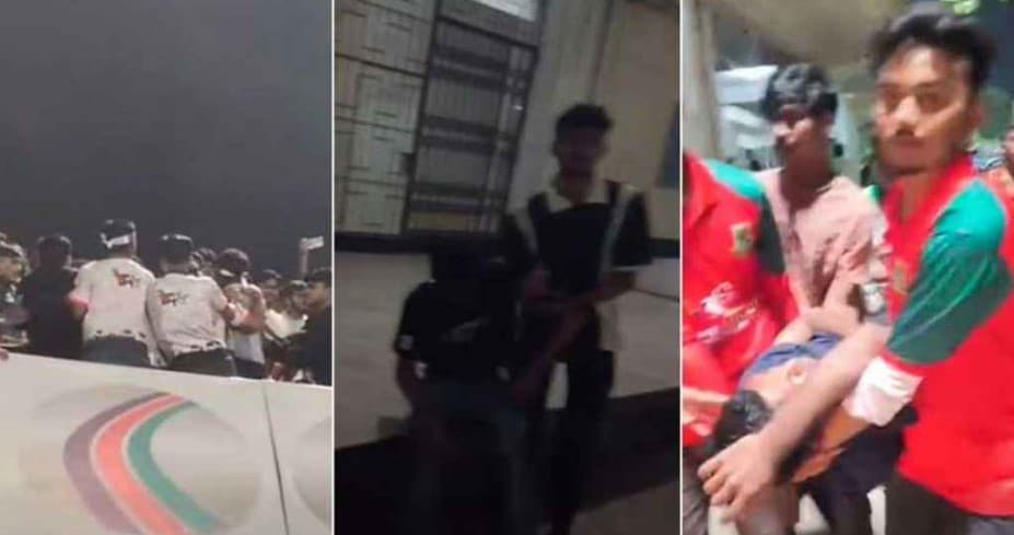 স্টেডিয়ামে ছাত্রলীগের ‘জয় বাংলা’ স্লোগান, জুলাইযোদ্ধাদের বেধড়ক পিটুনি