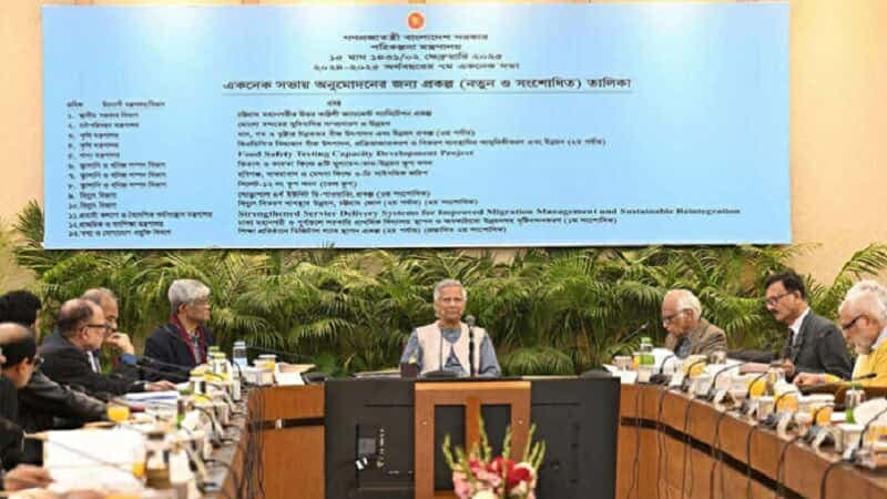 একনেকে ১৩ প্রকল্প অনুমোদন, ব্যয় এক হাজার ৯৮৮ কোটি টাকা