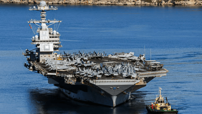 যুদ্ধের মাঝপথে ফিরে গেল মার্কিন বৃহত্তম রণতরী