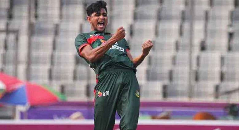 নাহিদ রানার তোপে পাকিস্তান অলআউট ১১৪