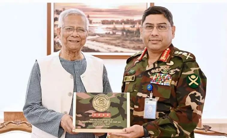 প্রধান উপদেষ্টার সঙ্গে বিদায়ী সাক্ষাৎ ওয়াকার-উজ-জামানের