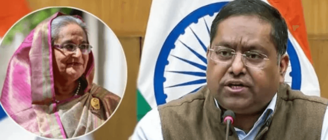 শেখ হাসিনার প্রত্যর্পণ অনুরোধ পরীক্ষা করছে ভারত: রণধীর জয়সওয়াল
