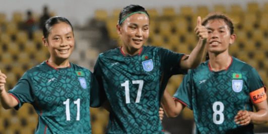 ঋতুপর্ণা–সাগরিকার গোলে টানা তৃতীয়বার সাফের ফাইনালে বাংলাদেশ