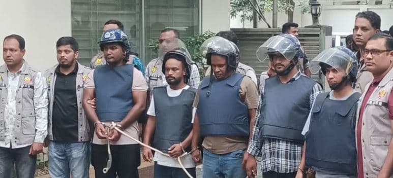 উত্তরায় সোয়া কোটি টাকা লুট: গ্রেপ্তার ৫, জড়িত পেশাদার ডাকাত চক্র