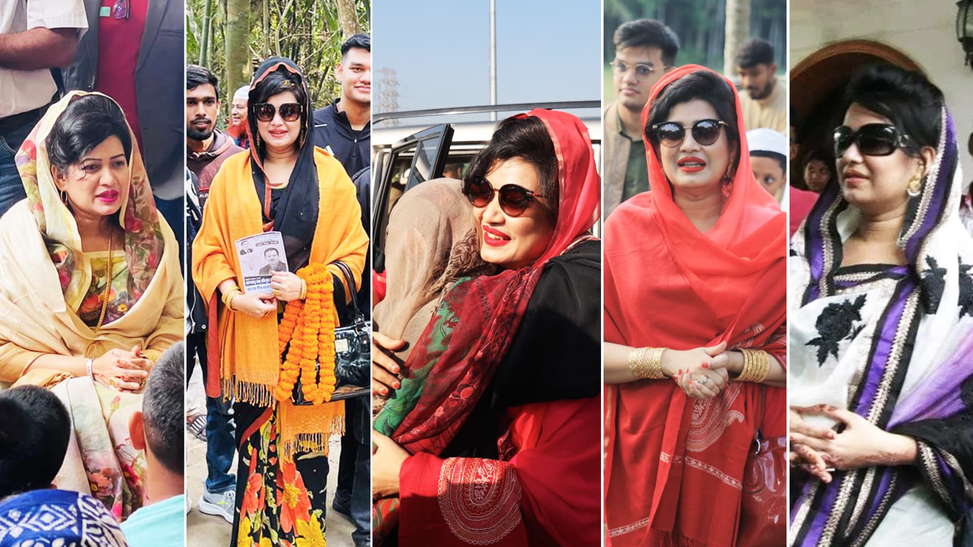 প্রার্থী না হয়েও ভোটের মাঠে অনন্য ফারহানা কাদির রহমান