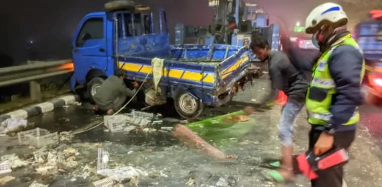 ঢাকা-মাওয়া এক্সপ্রেসওয়েতে বাসের ধাক্কায় পিকআপচালক নিহত