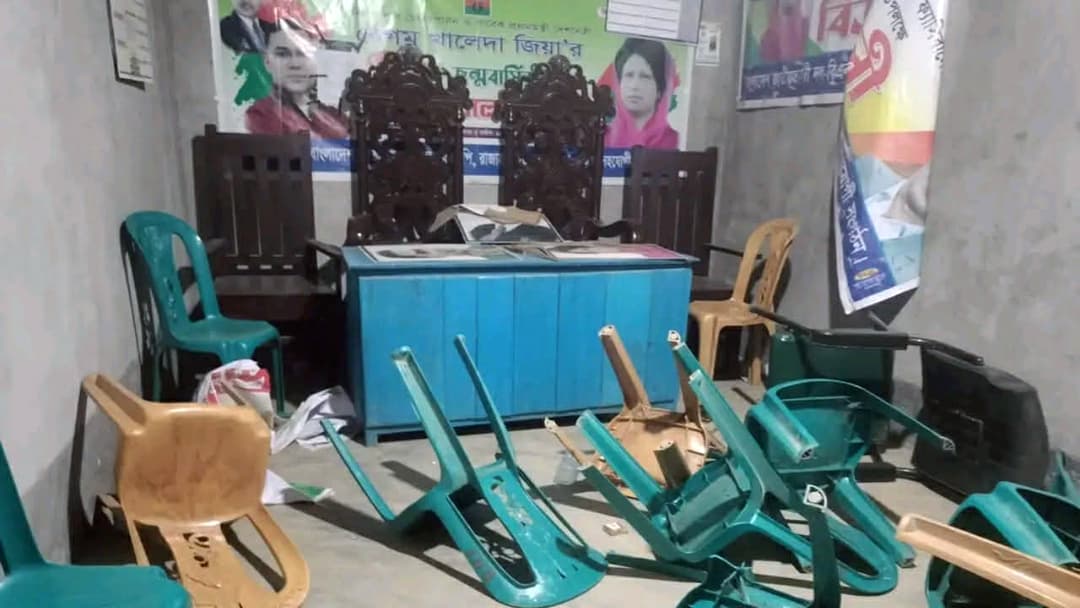 গাইবান্ধায় বিএনপির কার্যালয় ভাঙচুর, থানায় অভিযোগ