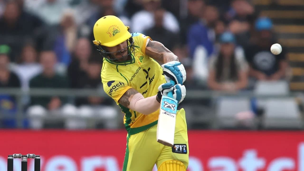 এসএ টোয়েন্টি থেকে ছিটকে গেলেন ডু প্লেসিস